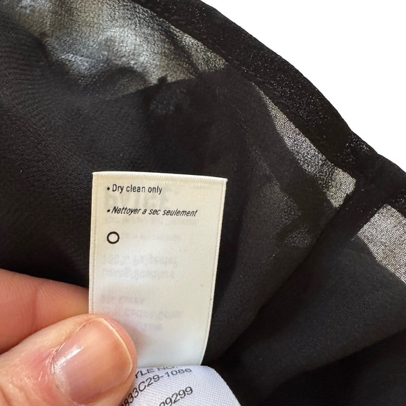 PAIGE Elegant Black Ruffle Top women’s size small - Picture 10 of 10